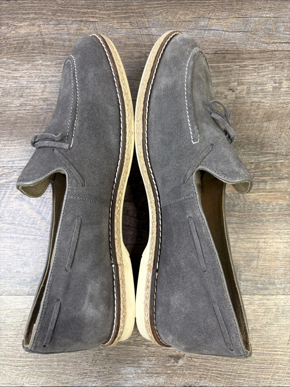 Modern Fiction Prologue Gray Suede Tassel Loafers Men’s Size 11